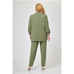 Элль-стиль А-557/4 олива, Брюки,  Блуза,  Жакет