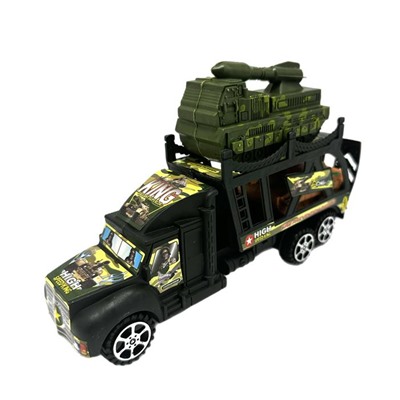 Автовоз Военный (инерцион.) + танк + ракетн.установка  20*13см / пакет 3028-1