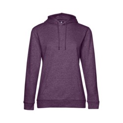 Толстовка с капюшоном женская Hoodie, фиолетовый меланж
