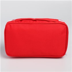 Аптечка дорожная First Aid, цвет красный