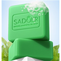 Мыло для лица и тела с экстрактом МЯТЫ Sadoer Organic Pepermint Fragrant Soap, 100 гр.