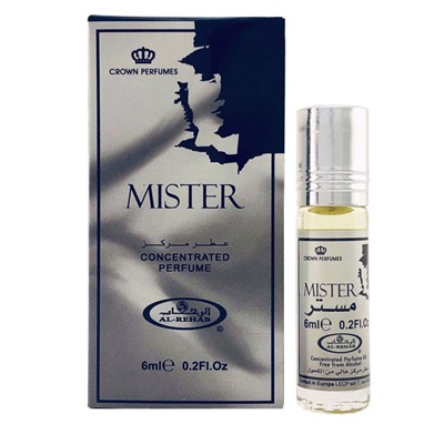 Al-Rehab Concentrated Perfume MISTER (Мужские масляные арабские духи МИСТЕР Аль-Рехаб), 6 мл.