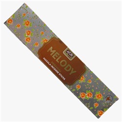 MELODY Premium Masala Incense Sticks, Ayur Plus (МЕЛОДИЯ, ароматические масала палочки премиум-класса, Аюр Плюс), 18 г.