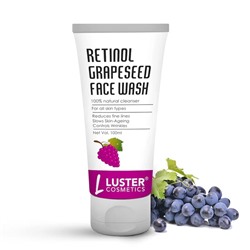 RETINOL GRAPESEED Face Wash, Luster (Гель для умывания С РЕТИНОЛОМ И Маслом виноградной косточки, Ластер), 100 мл.