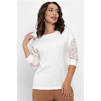 Джемпер Вирджиния НЬЮ (молочный) Б14116-48М