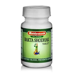 RAKTA SHODHAK Tablet, Baidyanath (РАКТА ШОДАК, очищение крови, детокс, Байдьянатх), 50 таб.