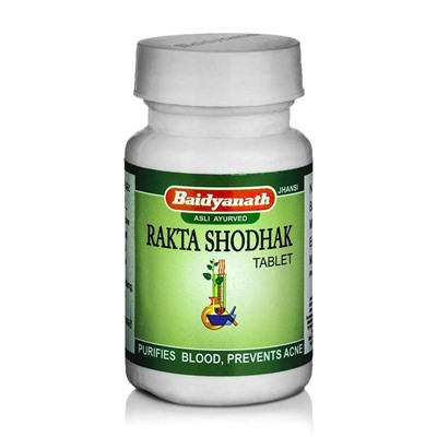 RAKTA SHODHAK Tablet, Baidyanath (РАКТА ШОДАК, очищение крови, детокс, Байдьянатх), 50 таб.