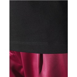 Нарядная футболка с принтом пайетками