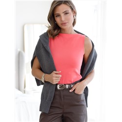 Топ из премиального хлопка с эластаном