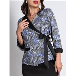 Костюм трикотажный с юбкой рукав три четверти