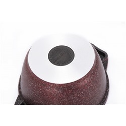 Кастрюля 1л со стекл. крышкой, АП линия "Granit ultra" (Red) кга12а