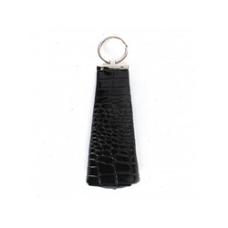 Футляр для ключей Croco-кл-503 (на молнии)  натуральная кожа черный крокодил (200)  229820
