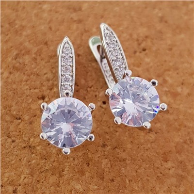 Серьги коллекция "Дубай" посеребрение, 3990, арт.547.691