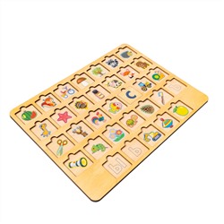 Пазл деревянный «Азбука-1»