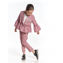 Комплект UD 7088/7089 т.розовый (серая брошь)