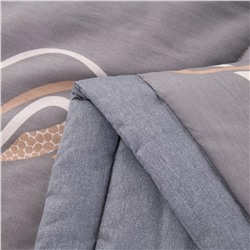 Комплект постельного белья Сатин с Одеялом 100% хлопок на резинке OBR158