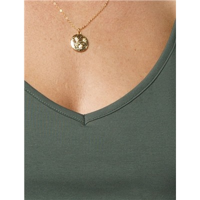 Топ из премиального хлопка с эластаном