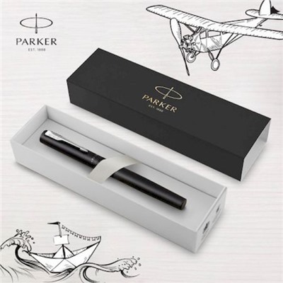 Ручка перьевая PARKER "Vector XL" F21 (CW2159744) Black CT M ст.нерж. подар.кор. (1877660) PARKER