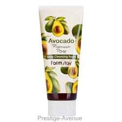 Пенка для умывания Farm Stay Avocado Premium Pore с экстрактом авокадо 180мл