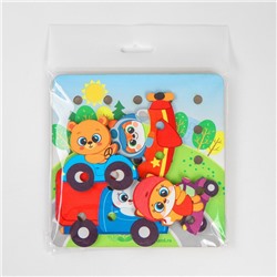 Шнуровка «Зверята путешественники»