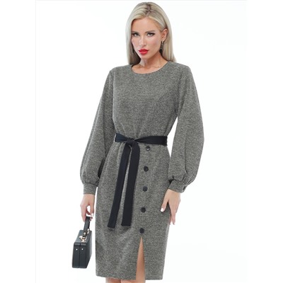 Платье трикотажное с разрезом