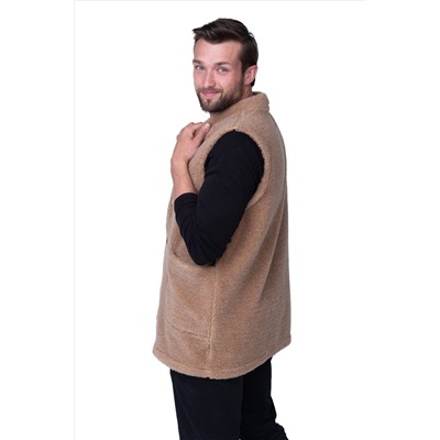 Мужской жилет из верблюжьей шерсти оптом (MEN VEST WOOL, цвет CAMEL)