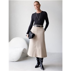 Юбка  из эластичного микро-вельвета