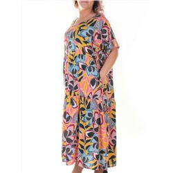 2010 Платье длинное летнее JIANG ZI размер 4XL - 54 российский