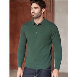 Джемпер-поло из хлопка с нейлоном