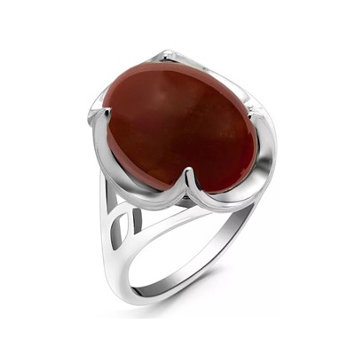 Кольцо из серебра сердолик, МЦВА170