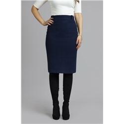 Mirolia 1087 синяя клетка, Юбка,  Жакет