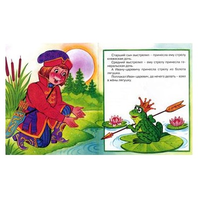Кн. Сказки. Царевна-лягушка 16 цветн.стр. 19*16см  29371