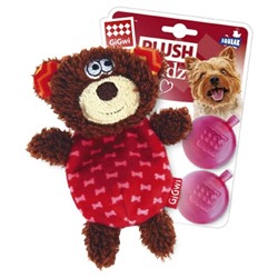 Игрушка GIGWI Мишка с пищалкой 75303АГ