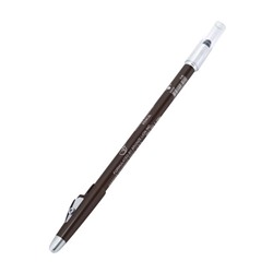 Карандаш д/глаз ES-539  Dark brown (темн.коричневый) с точилкой и растушевкой Fleur