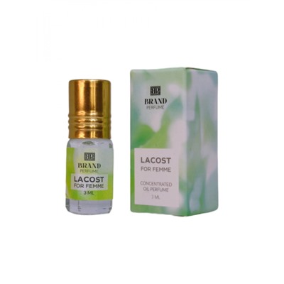 LACOST FOR FEMME Concentrated Oil Perfume, Brand Perfume (ЛАКОСТ ДЛЯ НЕЕ Концентрированные масляные духи), ролик, 3 мл.