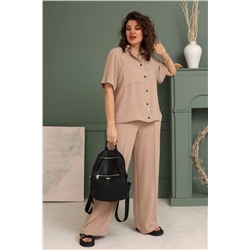 BegiModa 3020 кэмел, Брюки,  Блуза