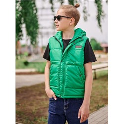 Жилет с планкой для мальчика зеленый
