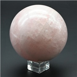 Шар из розового кварца, диаметр 83мм