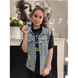Жилет джинсовый 844284