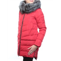 163-096 Пальто зимнее женское (холлофайбер, натуральный мех чернобурки) размер 42