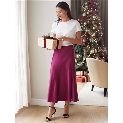 Блузка из сатина с коротким рукавом