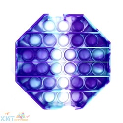 POP IT antistress Сенсорная игрушка МНОГОУГОЛЬНИК двуцвет в ассортименте / Вечная пупырка, popit_mnogoug_2