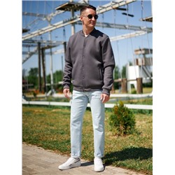 Бомбер серый