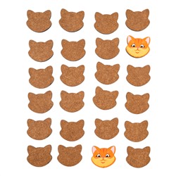 Настольная деревянная игра МЕМО «Коты» (24 фишки в пакете)
