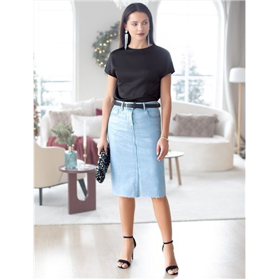 Юбка с металлизированным покрытием