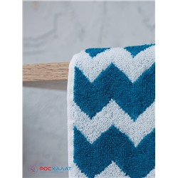 Полотенце махровое пестротканое жаккардовое 7203, Зигзаг С106-ЮА-7203-1