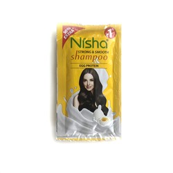 Strong & Smooth Shampoo EGG PROTEIN, Nisha (Шампунь для силы и гладкости волос ЯИЧНЫЙ ПРОТЕИН, Ниша), пауч 6 мл.