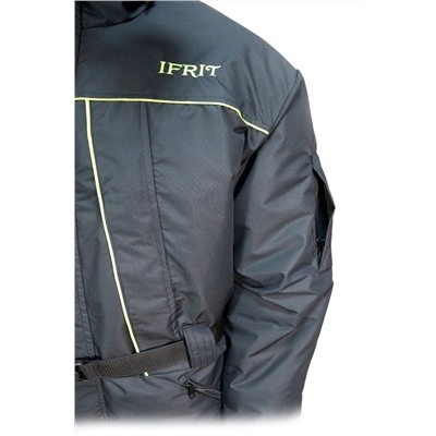 Костюм мужской "Scorpicore " зимний, куртка/полукомб.(Taslan/Fleece) черный К-477