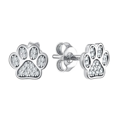 Серьги из серебра куб.циркон., Л-27179