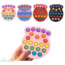 POP IT antistress Сенсорная игрушка МЕДУЗА на пластиковой подложке в ассортименте / Вечная пупырка